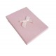 écrins bijoux parures rose pâle avec noeud cadeaux style dentelle