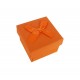 24 écrins bijoux orange avec noeuds cadeaux
