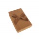 24 écrins parures marron avec noeud cadeaux
