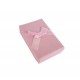 24 écrins parures rose avec noeud cadeaux