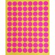 800 petites gommettes rondes de couleur rose ø 15mm - 6860