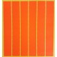 780 gommettes rectangulaires de couleur orange foncé fluo 13x24mm - 6870