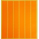 780 gommettes rectangulaires de couleur orange clair fluo 13x24mm - 6871