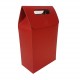12 Grandes boîtes cadeaux à plier de couleur rouge 16x26.5x8.5cm - 6900