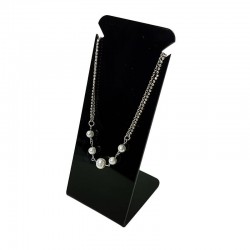Petit Présentoir bijoux en acrylique noir pour chaîne - 6728