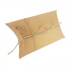25 boîtes cadeaux berlingot en papier kraft brun 10x17x4.5cm