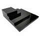Lot de 4 volumes carrés en acrylique noir - 7340