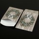 100 grandes pochettes cadeaux motif couronne de Noël 29x21cm - 8079