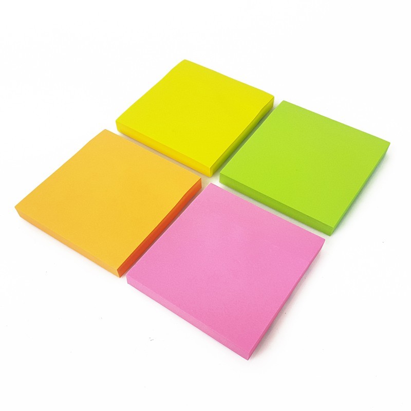 500 Feuilles Notes Autocollantes Couleur Notes Adhésives Notes Self-sticky  Super Sticky 76 mm X 76 mm Fournitures de Bureau 5 Couleurs : :  Fournitures de bureau