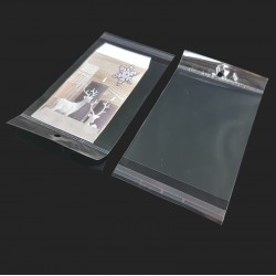 100 pochettes autocollantes perforées 10x13cm - 7447