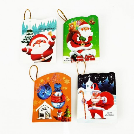 Lot de 40 étiquettes cadeaux de Noël pour décoration sac - 7456