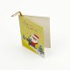 Assortiment de 40 étiquettes cadeaux jaunes motif de Noël - 7463