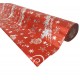 Rouleau de papier cadeaux rouge motifs de Noël 20m - 7490