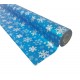 Rouleau de papier cadeaux bleu motifs flocon de neige 20m - 7492