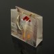 12 petits sacs cadeaux motif lanterne de Noël 15x14x6cm - 7500