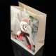12 grands sacs cadeaux motifs bonhomme de neige 31x44x12cm - 7511