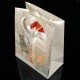 12 grands sacs cadeaux motif lanterne de Noël 31x44x12cm - 7512
