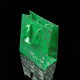 12 poches cadeaux vert menthe motifs d'hiver 34x26x8cm - 7531