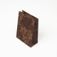 12 sacs cabas en papier kraft marron motif arabesque 15x6x20cm - 7622