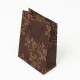12 sacs en papier kraft marron motif arabesque 24x8x33cm - 7626