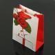 12 sacs cadeaux motifs Saint-Valentin rouge et blanc 18x9.5x23cm - 7659