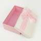 Boîte cadeaux de couleur rose tendre et écrue 20x13.5x8cm - 7724m