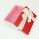 Boîte cadeaux de couleur écrue et rouge 20x13.5x8cm - 7745m