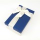 Boîte cadeaux de couleur écrue et bleu nuit 20x13.5x8cm - 7751m