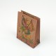 12 sacs cabas en papier kraft brun motif ourson 15x6x20cm - 7856