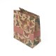 12 sacs cabas en papier kraft brun papillons et roses 15x6x20cm - 7867