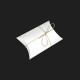 25 pochettes cadeaux berlingot en carton blanc 14x22x5cm - 7914