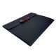 12 enveloppes en carton de couleur noire 24x18x0.7cm - 7961