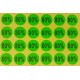 Lot de 240 étiquettes de remise adhésives 80% vertes - 7926v