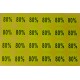 Lot de 240 étiquettes de remise adhésives 80% jaunes - 7926j