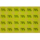 240 Étiquettes adhésives 70% jaune fluo - 7925j