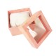 12 écrins cadeaux de couleur rose avec coussin 9x5.5x8.5cm - 10115