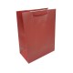 Lot de 12 sacs cadeaux couleur rouge bordeaux 18x10x23cm - 9021