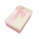 Boîte cadeaux de couleur rose et écrue 20x13.5x8cm - 9320m