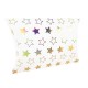12 boîtes cadeaux berlingot blanches motifs étoiles 10x14x3cm - 9354