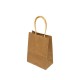 12 petits sacs cadeaux papier kraft brun naturel 15x8x21cm - 14015