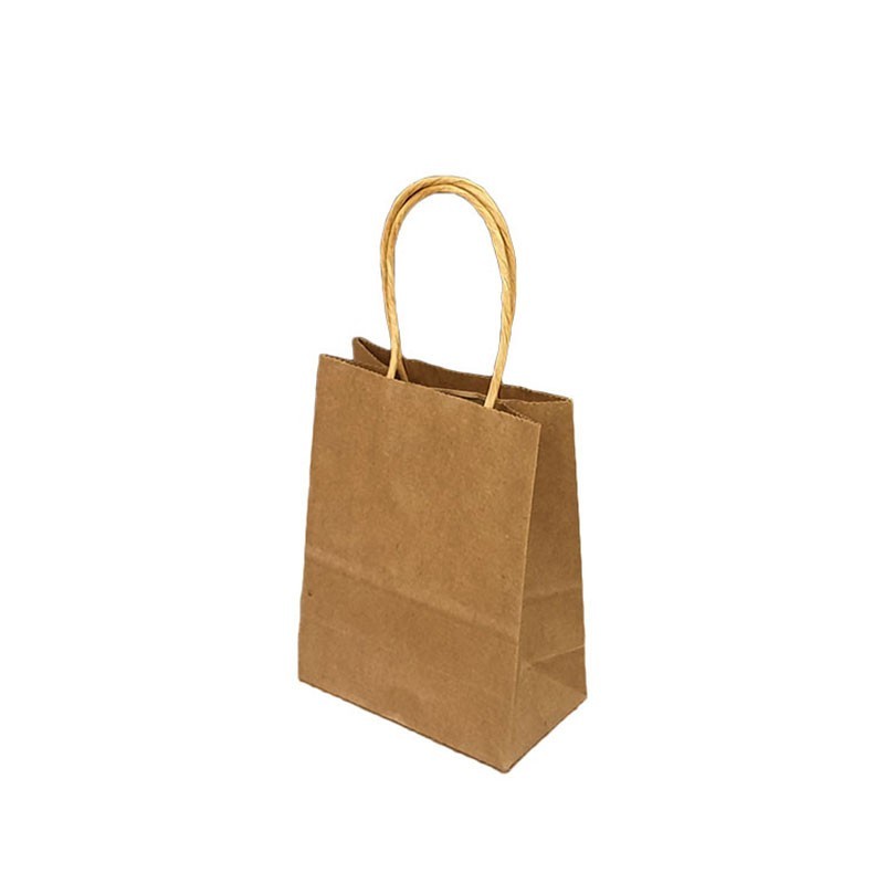 Petit sac papier, sachet kraft brun naturel, petite poche cadeau kraft