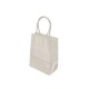 12 petits sacs cadeaux papier kraft blanc 15x8x21cm - 14021