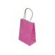 12 petits sacs cadeaux papier kraft rose fuchsia 15x8x21cm - 14051