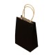 12 grands sacs cadeaux papier kraft noir 31x12x42cm - 14030