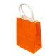 12 grands sacs cadeaux papier kraft orange 31x12x42cm - 14042