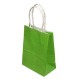 12 grands sacs cadeaux papier kraft vert anis 31x12x42cm - 14072