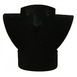 Mini buste pour parure repliable en velours noir 10 cm - 1020