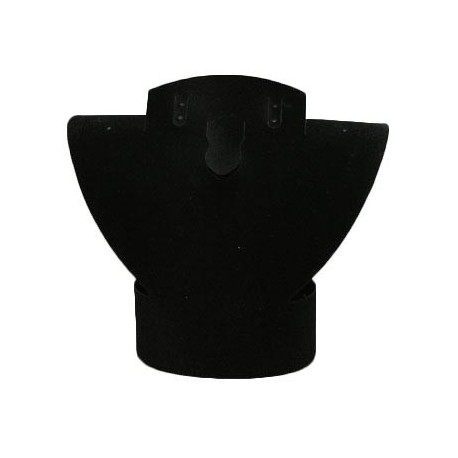 Buste parure repliable en velours noir 17 cm - 1024