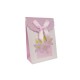 12 petites boîtes cadeaux bijoux rose lilas à fleurs 7.5x4x10.5cm - 9577