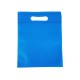 12 petits sacs non-tissés bleu électrique 19x24cm - 15024